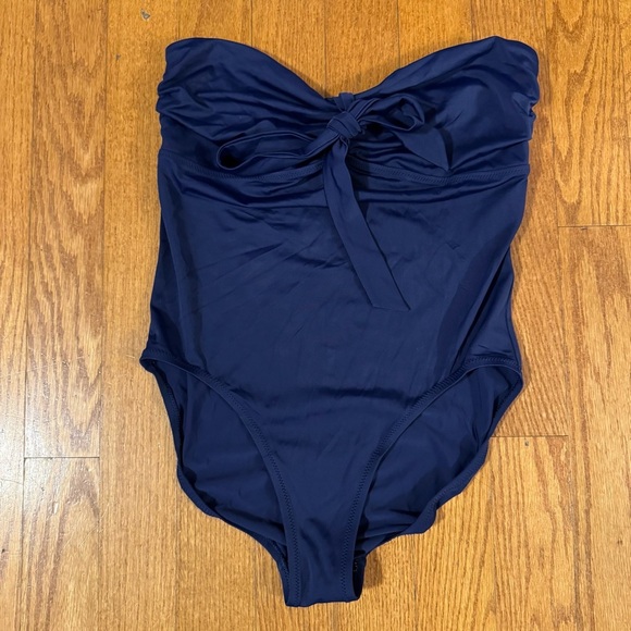 Lands' End Blue One Piece Swimsuit Womens Size 14 - Picture 1 of 6